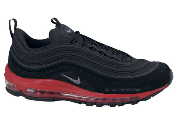 Nike Air Max 97 Black Suede Red 02