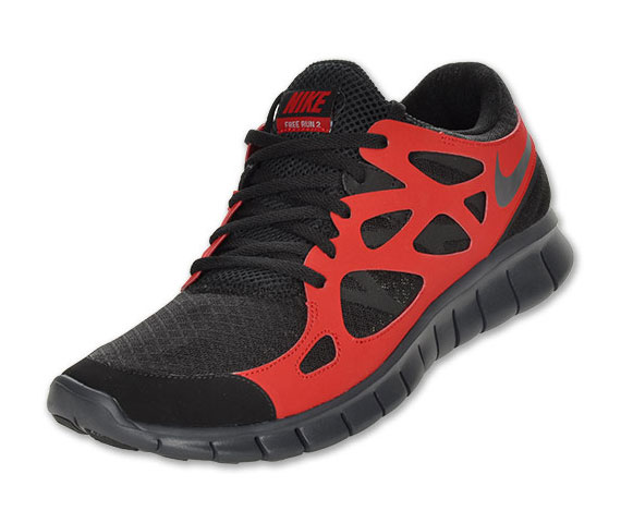 Nike Free Run 2 Black Red Fnl 01