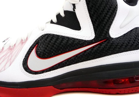 Nike LeBron 9 – White – Black – Sport Red