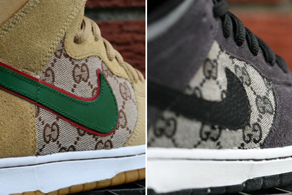 Nike SB Dunk High + Low ‘Gucci’ Customs