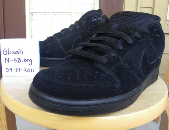 Nike Sb Dunk Low Tonal Black Suede November 2011 02