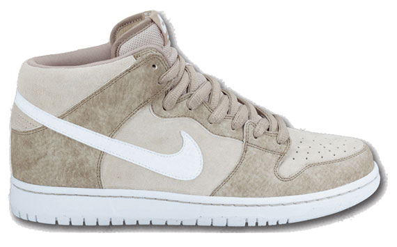 Nike Sb Dunk Mid Khaki Wht Summer 2012 Preview 02