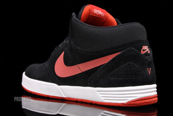 Nike Sbprod V Mid Black Sport Red 04