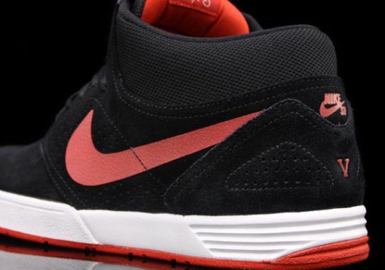 Nike SB P-Rod V Mid – Black – Sport Red