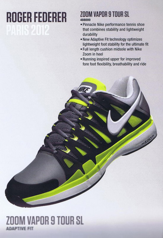 Nike Zoom Vapor Tour 9 Sl Roger Federer Paris 2012 02