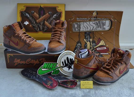 Spot X Nike Sb Dunk High Cigar Full Package 2