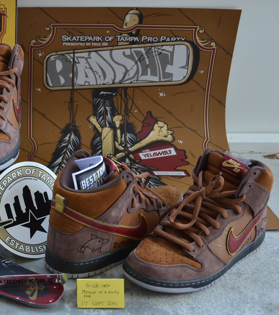 Spot X Nike Sb Dunk High Cigar Full Package 4