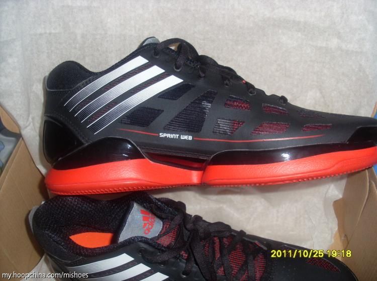 Adidas Adizero Crazy Light Low Black Red White 3