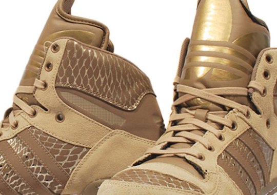 adidas Originals Metro Attitude Logo – Gold – Snakeskin