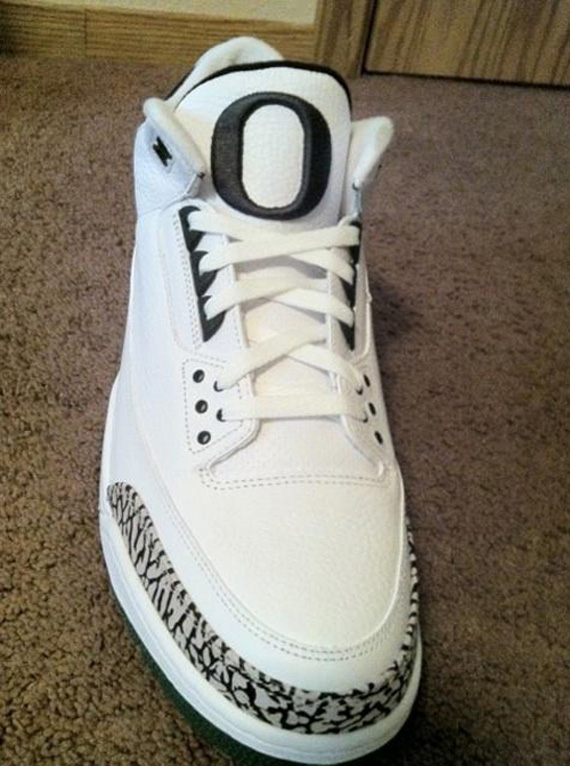 Air Jordan Iii Oregon Ducks White New Images Nk 02