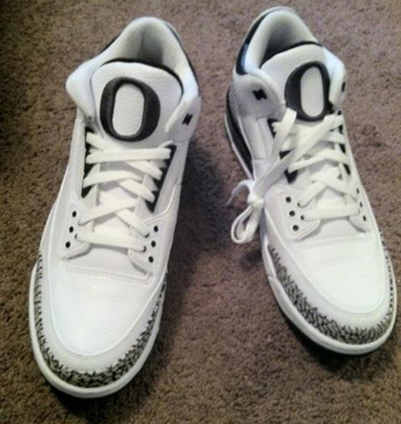 Air Jordan Iii Oregon Ducks White New Images Nk 05