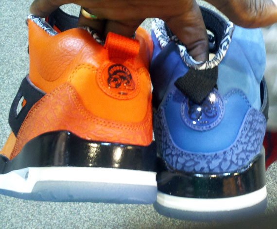 Air Jordan Spizike Knicks Blue Orange New Images 3