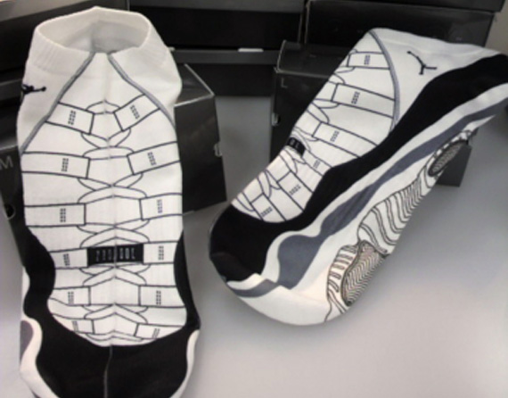 Air Jordan Xi Concord Socks 04