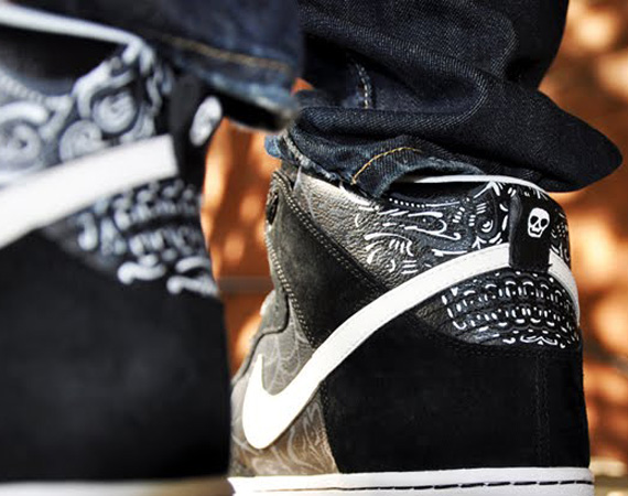 Nike SB Dunk High 'Los Muertos' Customs By ROM