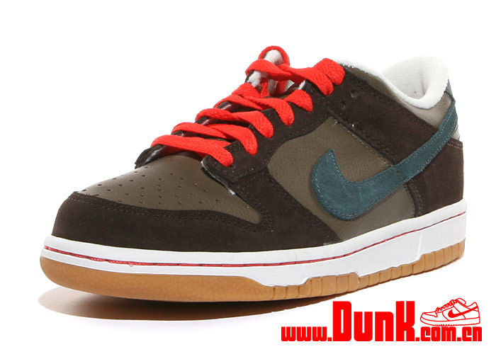 Nike Dunk Low Gs Ironstone Slate Blue Velvet Brown White 3