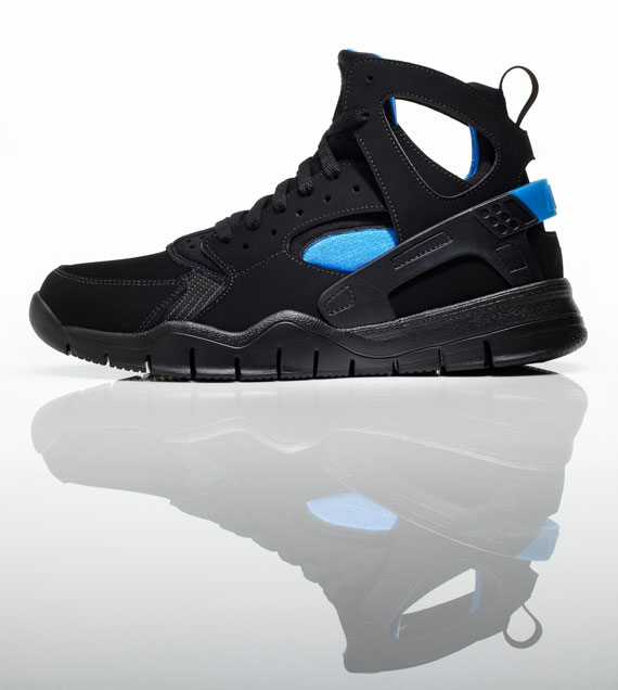 Nike Huarache Free Basketball Black Royal Purple 02