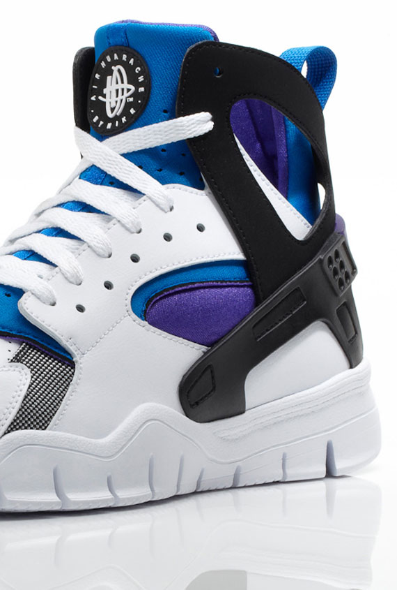 Nike Huarache Free Basketball White Royal Purple 04