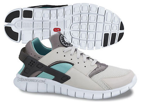 Nike Huarache Free Run Light Bone Soft Grey Calypso Light Bone