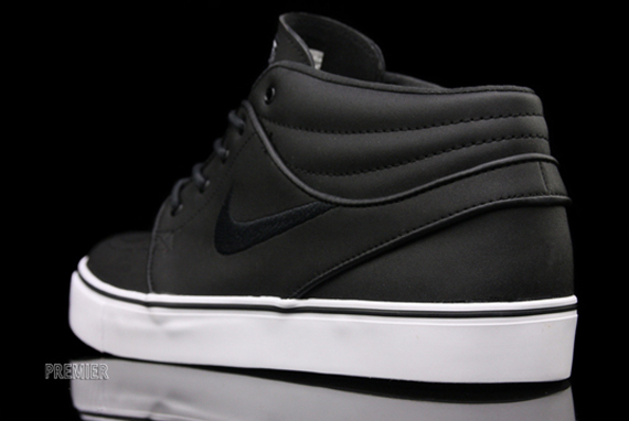 Nike Sb Zoom Stefan Janoski Mid Black Leather White 23