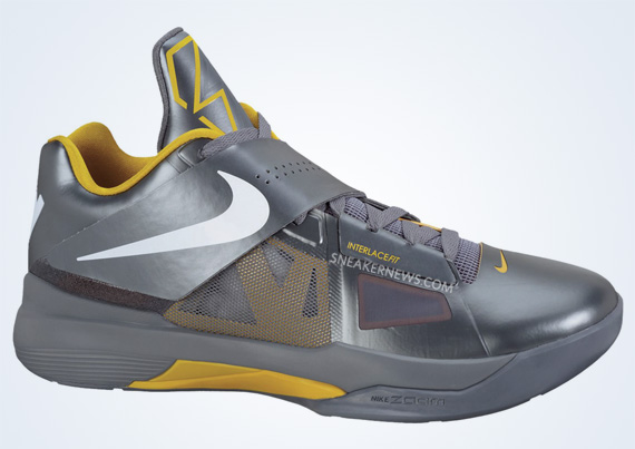 Nike Zoom Kd Iv Cool Grey Yellow Detailed Images Ns 02