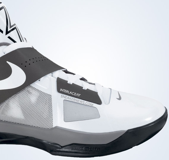 Nike Zoom Kd Iv White Grey Black Detailed Images Ns 03