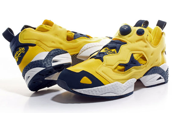 Reebok Insta Pump Fury Gold Navy 2