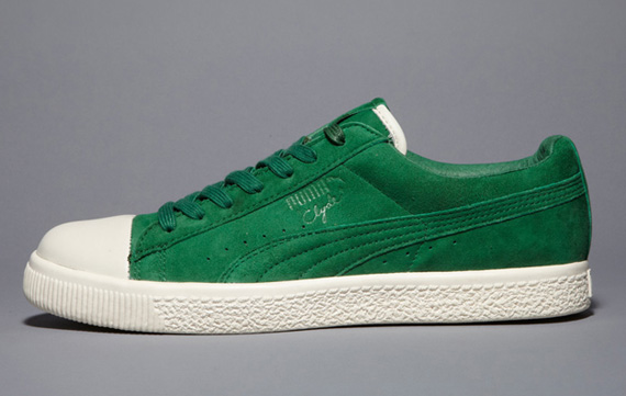 Undftd Puma Clyde Coverblock Green 01