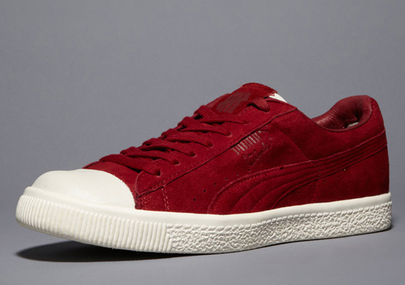 Undftd Puma Clyde Coverblock Red 02