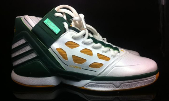 Adidas Adizero Rose 2.0 White Green Yellow