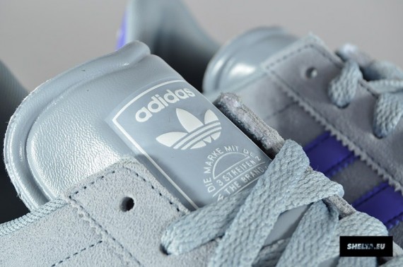 adidas Originals Gazelle 2 - Silver - Dark Purple - White