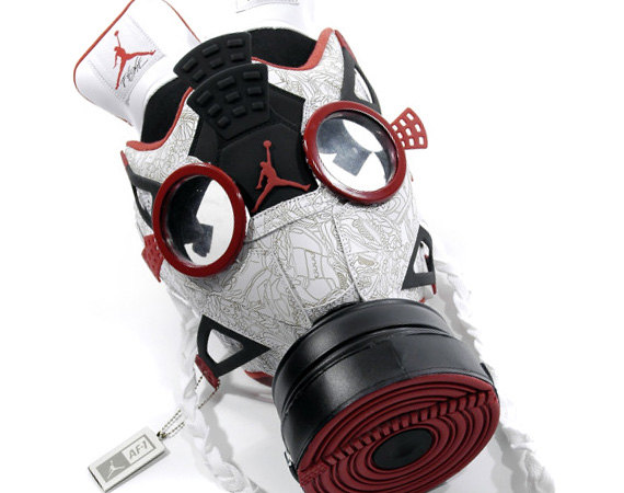 Air Jordan Fusion 4 Gas Mask by Freehand Profit