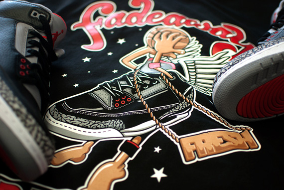 Air Jordan Iii Black Cement Shirts Freshnes 4