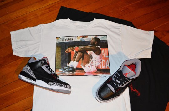 Air Jordan III Black/Cement T-Shirts By Vandal-A