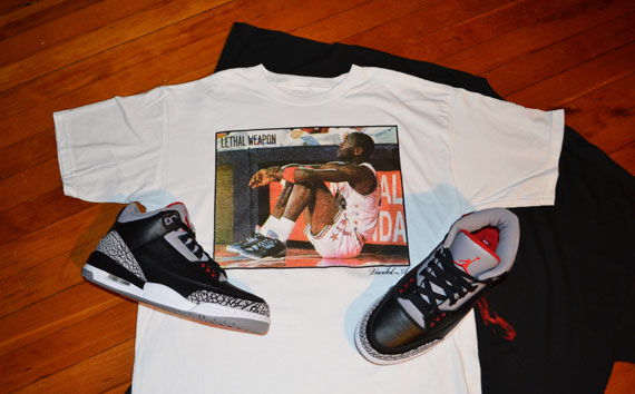 Air Jordan III Black/Cement T-Shirts By Vandal-A