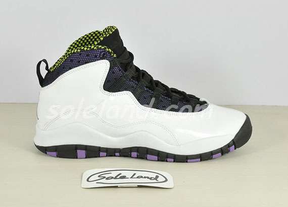 Air Jordan X Gs White Ultraviolet Cyber Black 2