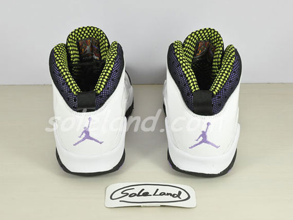 Air Jordan X Gs White Ultraviolet Cyber Black 4