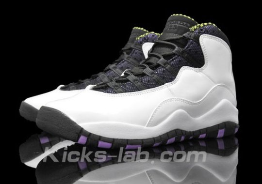 Air Jordan X GS – White – Purple – Volt