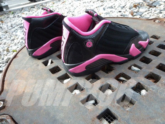 Air Jordan Xiv Gs Black Pink New Images 01