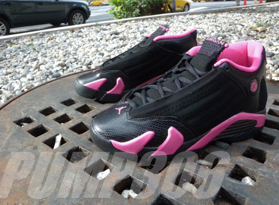 Air Jordan Xiv Gs Black Pink New Images 03