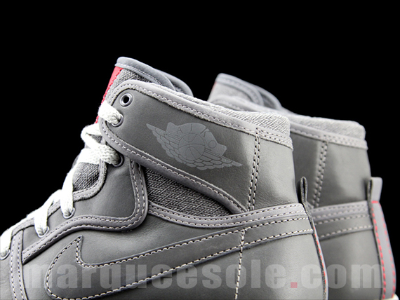 Air Jordan 1 KO Premium – Light Graphite – Black – Varsity Red