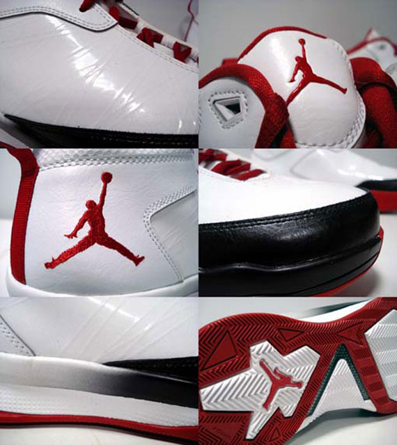 Jordan Pro Quick White Black Red 1