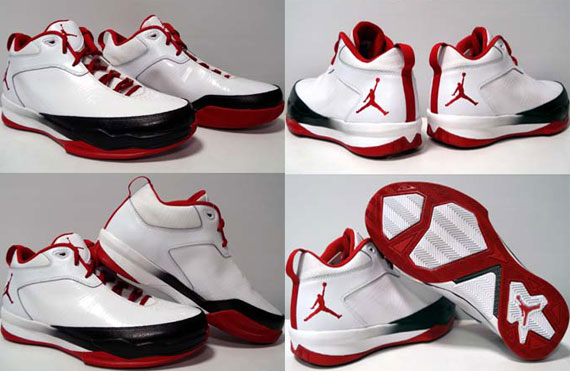 Jordan Pro Quick White Black Red 2