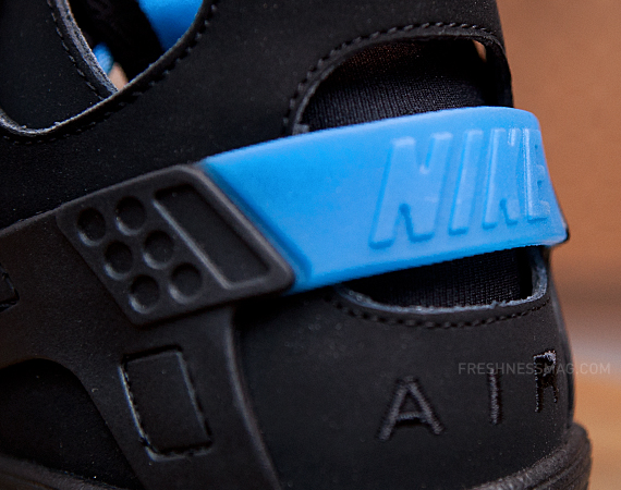 Nike Air Huarache Basketball 2012 Qs Black Italy Blue 00