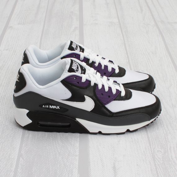 Nike Air Max 90 Black White Anthracite Purple 5