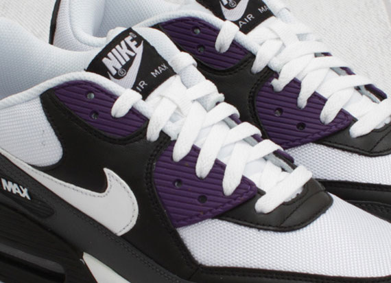 Nike Air Max 90 - White - Black - Anthracite - Purple