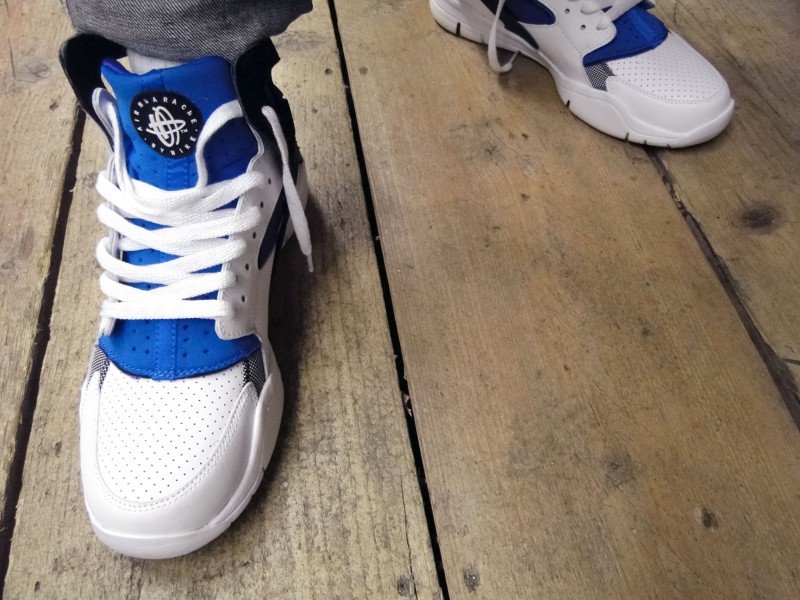Nike Huarache Free 2012 Basketball White Blue Purple 2