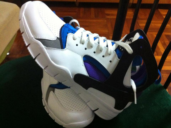 Nike Huarache Free Bball 2012 White Blue Purple 2