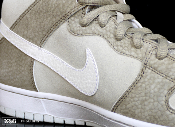 Nike Sb Dunk Mid Khaki White 4