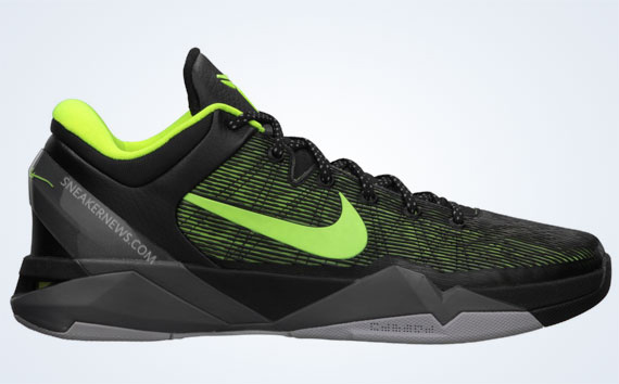 Nike Zoom Kobe Vii Black Neon Grey 9