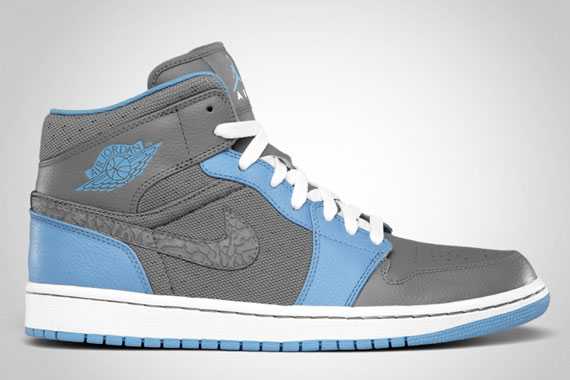 Air Jordan 1 Phat Cool Grey University Blue White 3